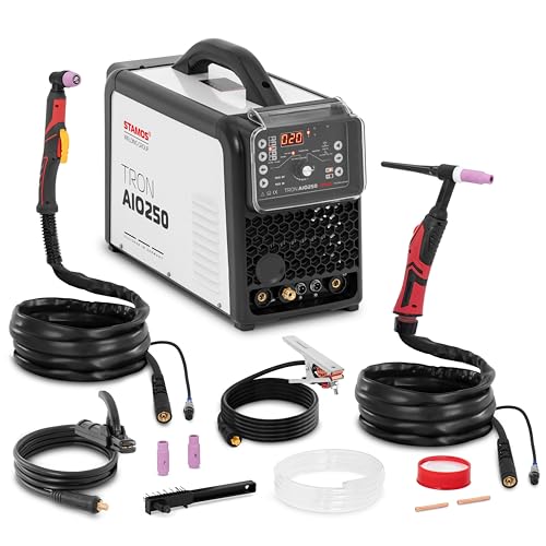 STAMOS TRON AIO250 Poste à souder combiné - TIG AC DC - MMA - 250 A - CUT 50 A - Facteur de...