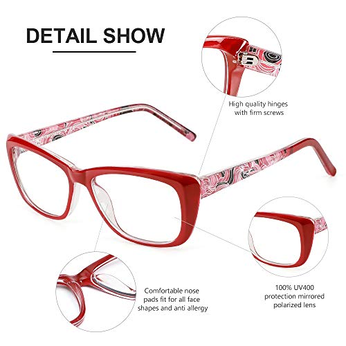 Image of Cyxus Semi Rim Blue Light Glasses for Men Women TR90 Metal Frame UV Blocking Computer Glasses Clear Lens Square Eyewear