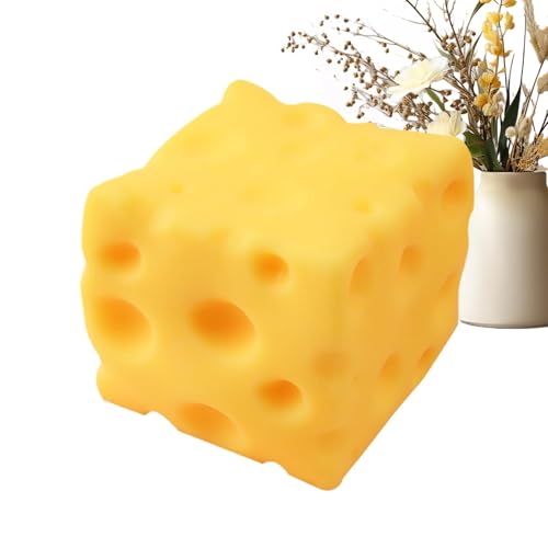 Cheese Sensory Toy ? Stretchy Squeeze Toy ? Sticky, Soft, and Cute Stress-Relief Party Gift [���s�A���i]