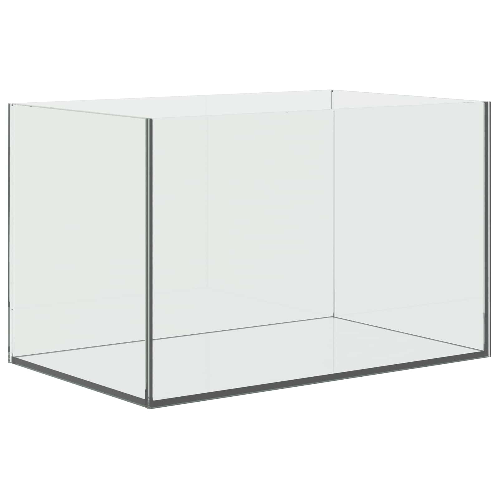 Aquarium mit Speicher Transparent 40 x 25 x 25 cm Glas Wasserbecken für Aquascape und Fischzucht, stabiles Terrarium mit LED Beleuchtung, Heizung, Filter, Dekoration