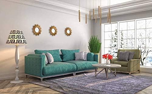 Miniatura 5 de Aeveco Paquete de 3 espejos de pared redondos dorados para habitación y hogar, espejos pequeños para decoración de pared, espejos circulares