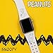 Affinity Bands Peanuts Classic Engraved Silicone Watch Band Compatible with Apple Watch (38/40/41mm (42mm Series 11) Snoopy White)