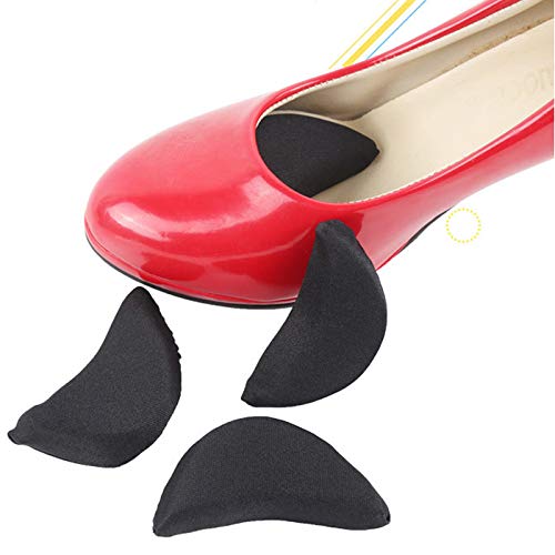 WANGYONGQI 1Pair Frauen Schwamm Vorfuß Insert Zehenstecker Hälfte Vorderfuß Kissen Anti-Schmerz Große Schuhe Zehe Front Lange Top Füller Schuhe Anpassung Cover