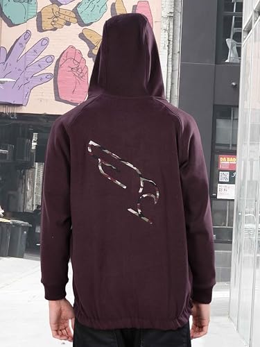 Image of STELLERS Men's Solid Zipper Fleece Hooded Sweatshirt | Regular Fit | Feather Touch Feel | Odour Resistant | Wrinkle Free | Quick Dry | Stretchable | Breathable | Sustainable | Anti-Static