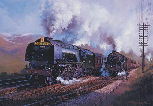 Duchess LMS BR Royal Scot Railway Engine Steam Locomotive Train Birthday Card