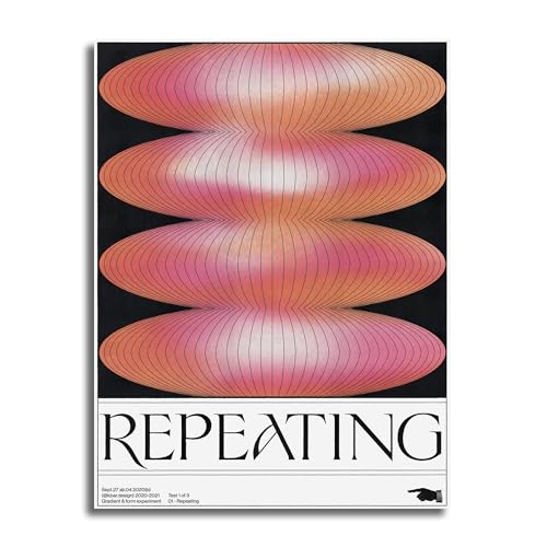 DROOL Wall Art Print, Contemporary Poster for Home Decor, Office, Bedroom or Living Room, Modern Illustration Artwork, Gallery Wall Decor, Graphic Design Print, Unframed, Repeating, A4 Size