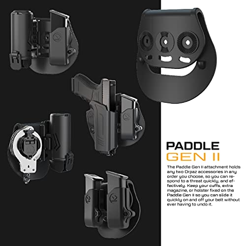 Orpaz Double Mag Pouch Compatible With Glock 43X Magazine Holster, Paddle Attachment #TOP3