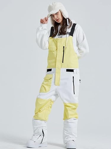 Miniatura 9 de GS SNOWING Baberos de nieve para mujer impermeables resistentes al viento con aislamiento Ripstop para deportes de invierno