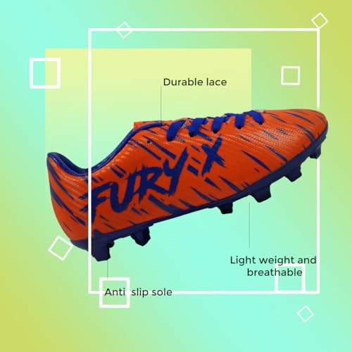 Image of XXUMA Unisex Faux Leather TPU Sole Football Shoes Durable Lightweightand Enhanced Grip