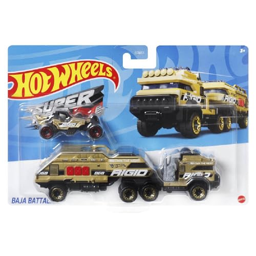 Image of Hot Wheels Super Rigs Baja Battalion, Die-Cast Vehicle
