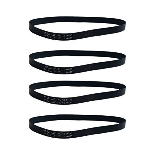 Crucial Vacuum Replacement Belt Parts # 61110A, 61110C, Style R, 61110 - Compatible with Eureka Belts - Fit Models 4870AT, 4870BT, 4870DT, 4870F, 4870G, 4870GZ, 4870GZX, 4870HZ - Bulk (4 Pack)