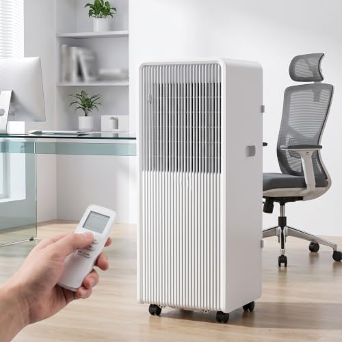 Aire acondicionado portátil, 12000 BTU con oscilación de 120°, control remoto, temporizador de 24 horas, kit de ventana, no requiere pared, ideal para uso en habitación u oficina
