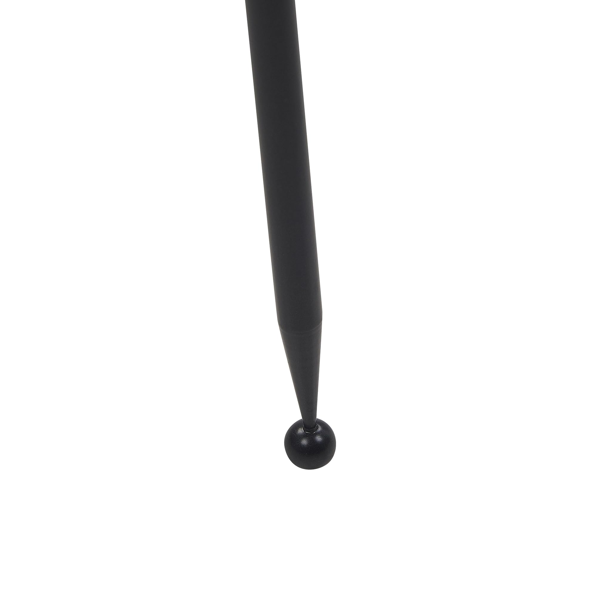 Vaso per Fiori Moderno con Piedistallo 29 x 26 x 50 cm in Metallo Nero