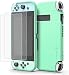 tomtoc Schutzhülle für Nintendo Switch, Flüssig Silikon Case mit [2 STK] Displayschutzfolie, Unterstützt Switch Stand und Joy-Con Detachable, Stoßfest und rutschfest Abdeckung, Grün