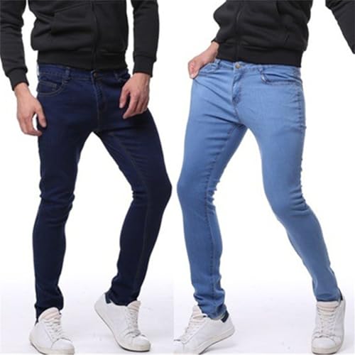 Men's Skinny Stretch Tapered Leg Slim Fit Jeans Stretch Fashion Pant Skinny Leg2