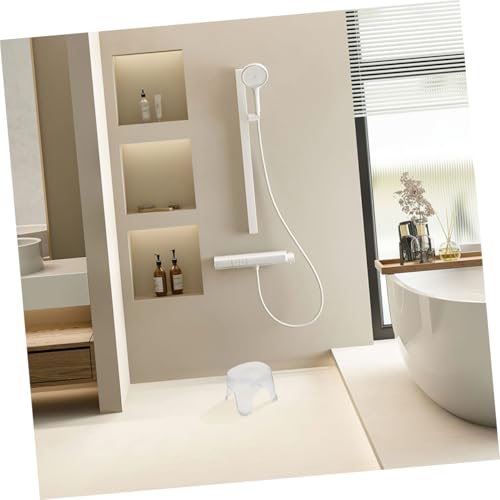 Tabouret de bain imperméable avec siège transparent stable - 8