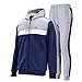 Produktbild Slazenger Herren Trainingsanzug Sportsanzug Grau Meliert/Marineblau XL