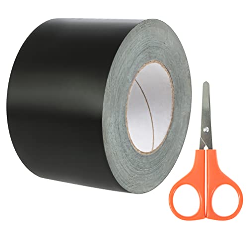 Vorvil Butyl Joist Tape For Decking With Scissors 4" X 50' 1-Roll - Waterproof Flashing Tape For Deck Joists - Heavy Duty Wrap Protector - For Self Adhesive Seal #TOP3