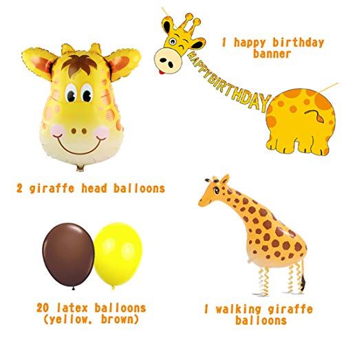 Sophie La Girafe Kids Birthday Decorations Party Supplies For 12 Childrens Paper Goods Jungle Animal Plates Cups Napkins Utensils Invitations Banner Balloons Cake Cupcake Toppers Crown 110 Piece Kit Children S Party Supplies Home