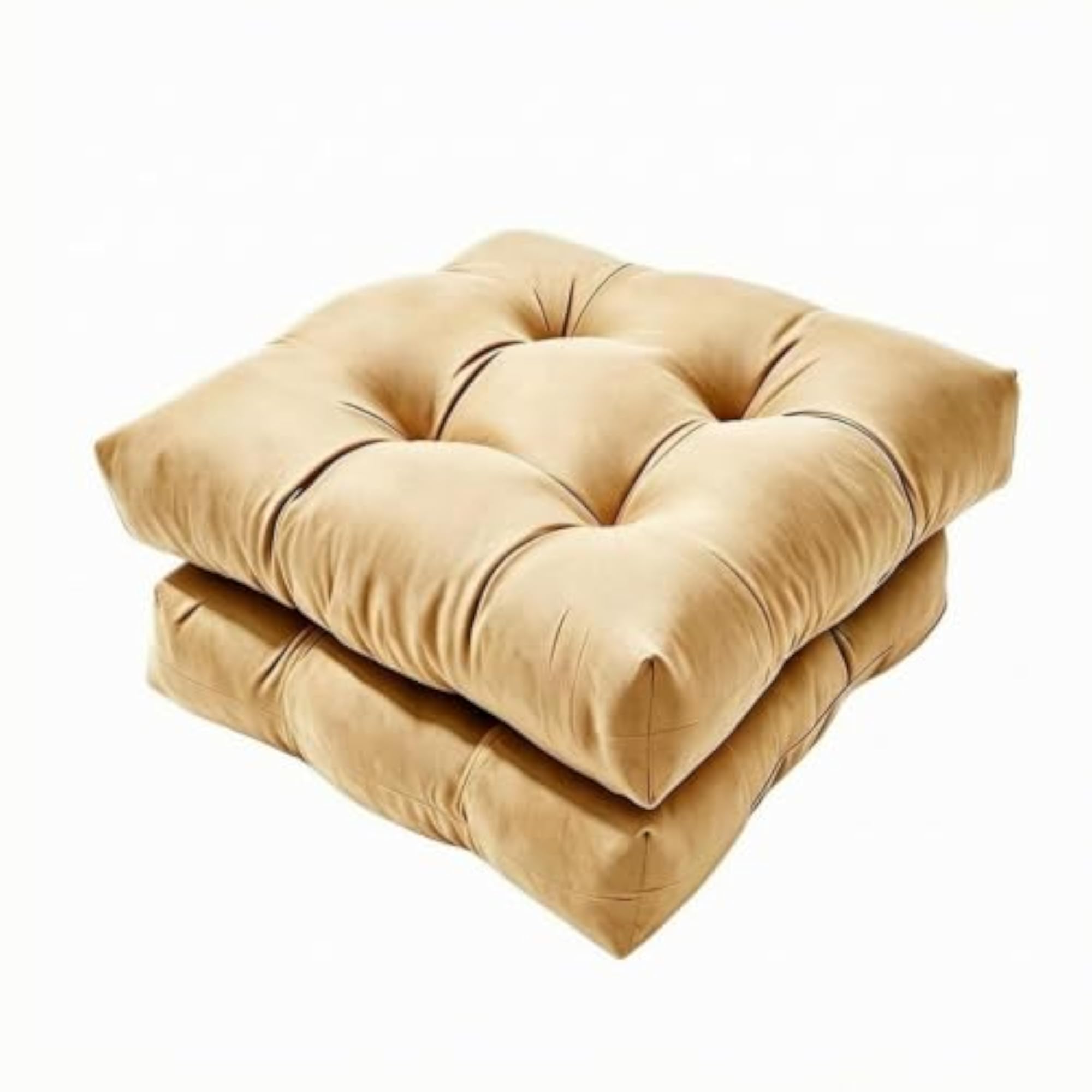 Thick Square Seat Cushions, Khaki