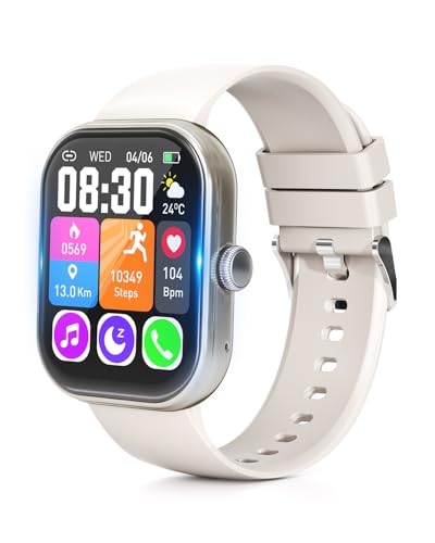 �X�}�[�g�E�H�b�`�y�ғ����ԓ˔j�I�ƊE��1000mAh�d�r&�ی�t�B�����t���zSmart Watch �����ʌv �r���v iPhone�Ή� �A���h���C�h�Ή� Bluetooth6.0 2.01�C���`���� �ʘb�@�\�t�� ���b�Z�[�W�ʒm IP68�����h�� ������