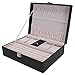 Watch Organizer Schränke Tragbare Ohrring Ring Armband Schmuck Display Box für Home Bedroom Black