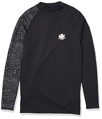 Quiksilver Men's MA Kai Long Sleeve Rashguard UPF 50+, Black, XL