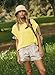 Womens Oversized Tshirts Workout Batwing Sleeve Gym Shirts Boat Neck Slouchy Tees Open Back Athletic Top Deep Yellow L