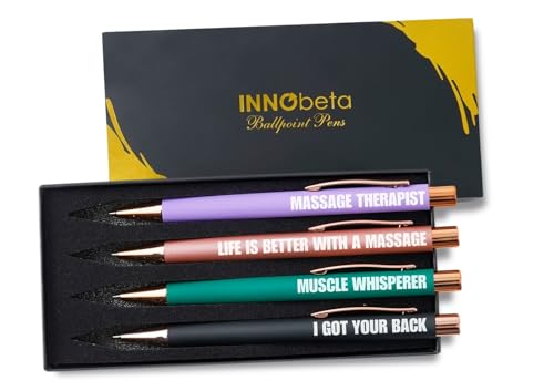 Stylos à bille pour massothérapeute InnoBeta, idée cadeau rigolote de Noël