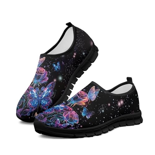 Image of Womens Slip On Walking Shoes Non Slip Loafer Breathable Holiday Travel Shoe Lightweight Casual Low Top Sneakers SizeUS 5.5-11.5
