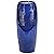 Autodaya 33" Tall Outdoor Garden Fountain with LED Lights, Modern Ceramic Jar Water Fountain, 3D Tropical Leaf Pattern, Cobalt Blue Glaze, Soothing Cascading Waterfall for Relaxing Patio, Yard, Porch