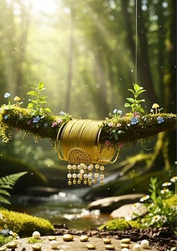 Image of Mansiyaorange Fancy Stylish Pearl Hanging Balls Daily Adjustable Cuff Bracelet