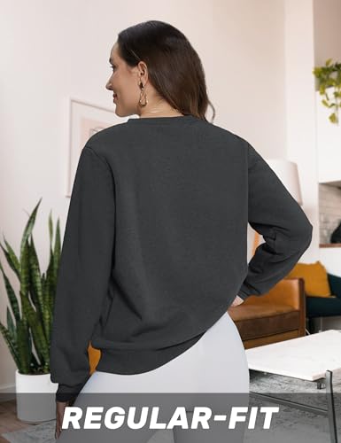 Image of TACVASEN Women's Crewneck Sweatshirt Fleece Lined Sherpa Pullover Winter Shirt Warm Sweaters Long Sleeve Tops