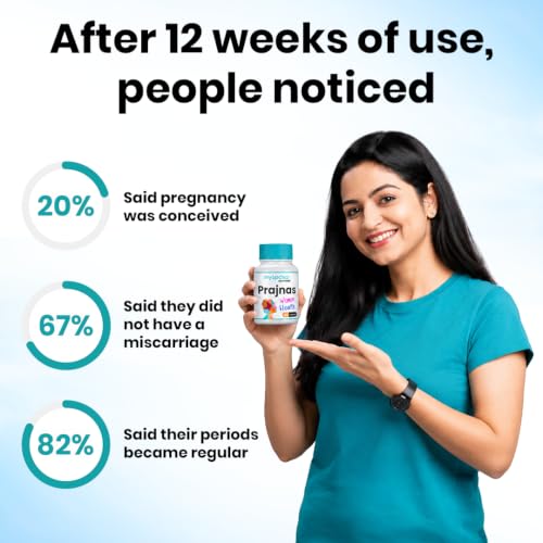 Image of myUpchar Ayurveda Prajnas Women's Wellness Capsules | Healthy Pregnancy | PCOS & PCOD Supplements | Helps in Menstrual Cycle, Irregular Periods & Hormonal Balance | Shatavari, Gokshura, Ashoka, Giloy - 60 Capsules (Pack of 1)