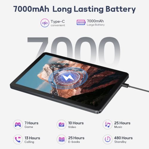 Image of 2026 Upgraded Android 16 Tablet, 10 Inch Tablet with Keyboard 128GB + 20GB