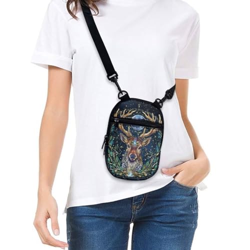 Lotusorchid Small Message Bag Women Shoulder Bag with Adjustable Staps, Sling Phone Bag Crossbody Satchel Purse Wallet3