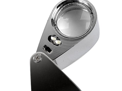 Skycoolwin 30X 21Mm Magnifying Glass Led Illuminate Jeweller Loupe #TOP2