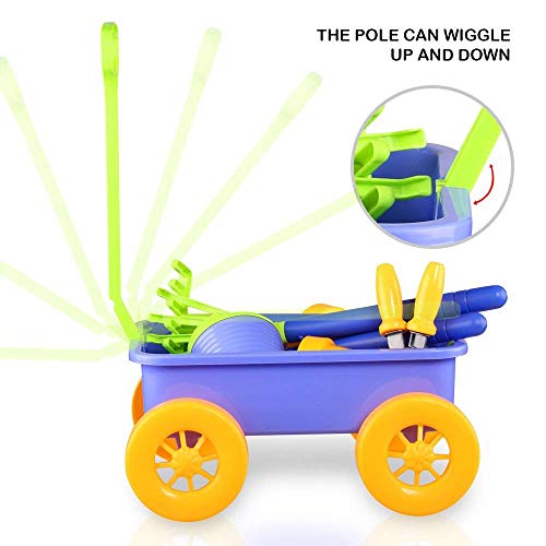 image for Liberty Imports Garden Wagon & Tools Toy Set for Kids with 8 Gardening
