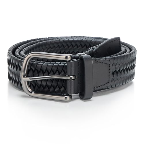 adidas unisex-adult Woven Leather Golf Belt2