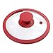 GRÄWE Variante Glasdeckel mit Silikonrand 14-32 cm Rot 14 cm