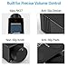 Cubilux RCA Volume Control Knob, Passive Adjustable Audio Controller for High Precision Volume Attenuation Management with Full Aluminum Alloy Case and ALPS Potentiometer (Black) 3.5mm Output