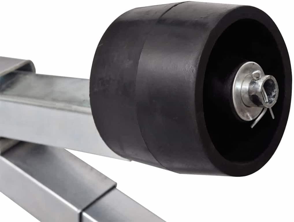 vidaXL Boat Trailer, Zinc-Coated Steel Boat Trailer with Keel Rollers, Adjustable Boat Trailer Bottom Support Bracket, Boat Trailer Accessory for Boat