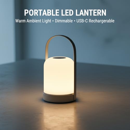 Lampe de chevet à intensité variable tactile LED rechargeable blanche