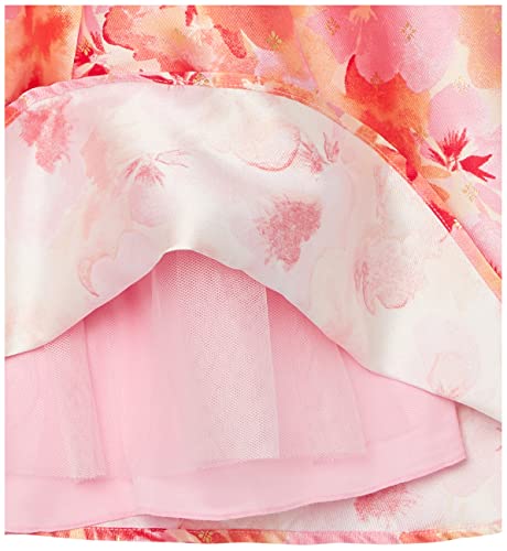 Speechless Girl's Halter Neck Mikado Midi Party Special Occasion Dress, Pink/Coral, 144