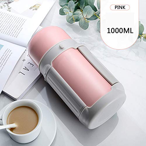 LFKBWB Thermos cup Portable large capacity 1000ml vacuum Flasks Stainless steel304 Thermos water bottle Outdoor travel Thermals cup with handgrip