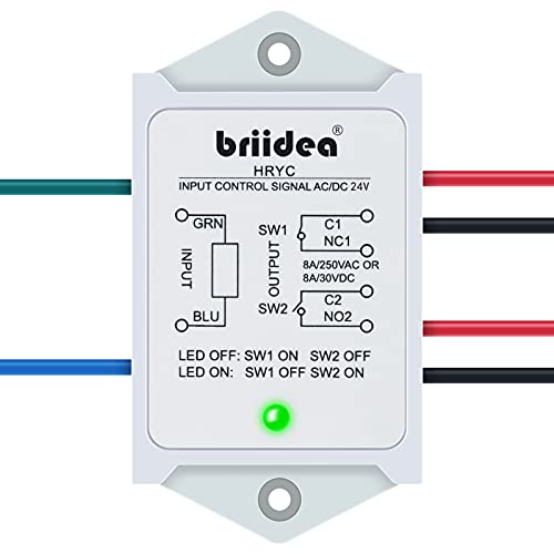 Relais de puissance 24V AC DC 8A DPST pour commande domotique blanche