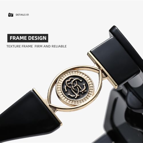Petites lunettes de soleil carrées de luxe avec finition rétro - 3