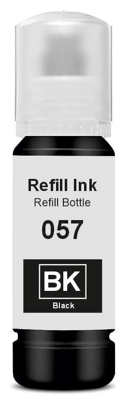 KOSH 057 Refill Ink Suitable for L8050, L18050, L8150W Printers (1, Black Pack of 1)