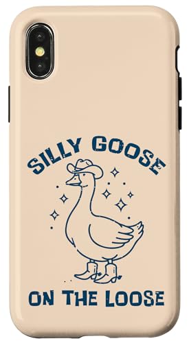 Cowboy Goose Silly On The Loose 듮 Y fB[X LbY X}zP[X iPhone X/XS p