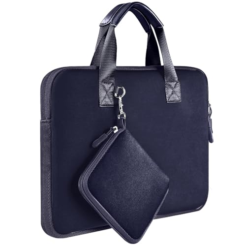 Hseok Laptop Sleeve 13.3-14 inch Case with Small Pouch, Neoprene Computer Bag Compatible with MacBook Neo/Pro 14 M5/M4/M3/M2/M1, Mac Air/Pro 13.3, XPS 14 and Most 13-14 inch Notebooks,B01K01